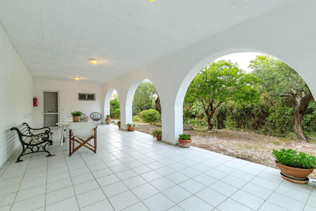 Zahrada ubytování Villa Scheria
