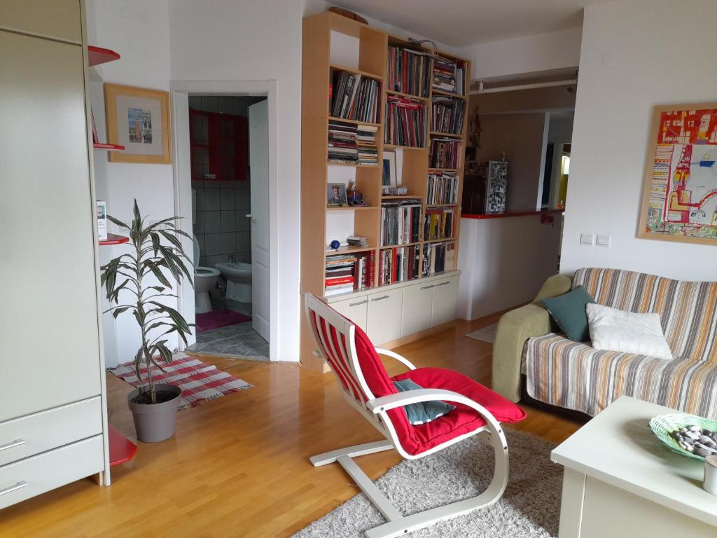 Posezení v ubytování Family Apartman