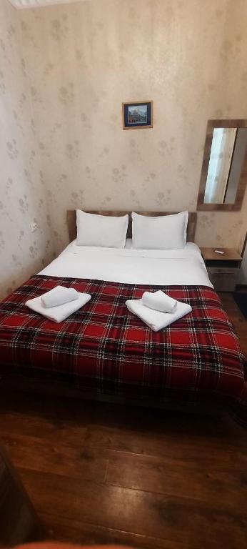 Postel nebo postele na pokoji v ubytování Guesthouse Kurdiani in Mestia