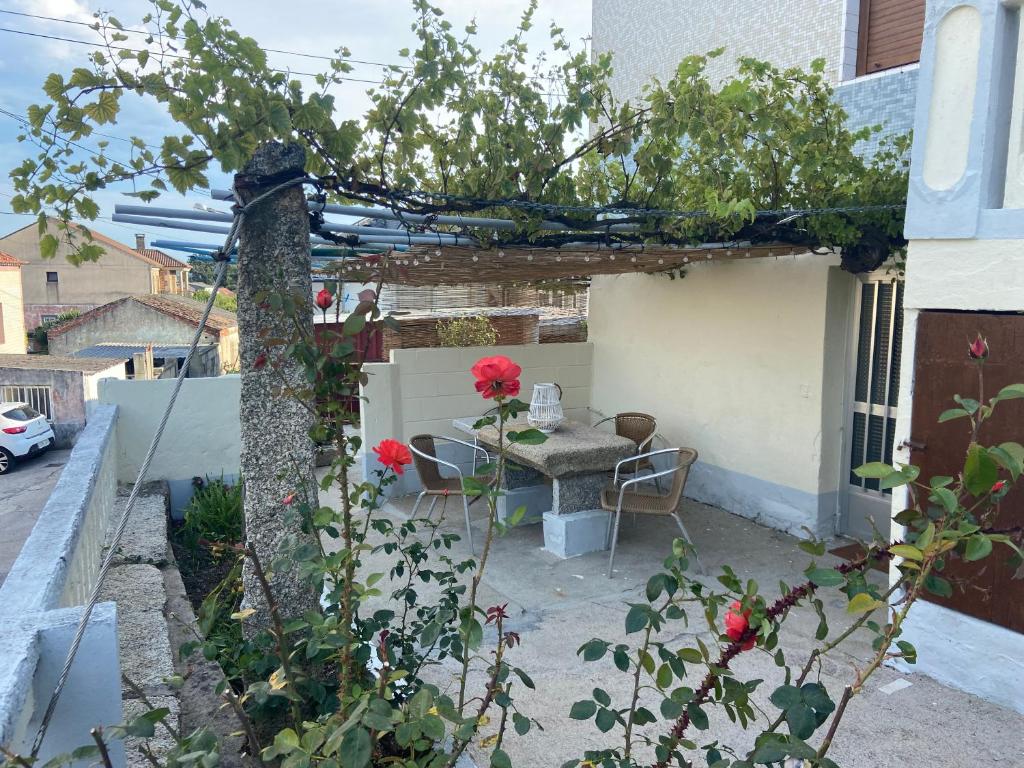 A garden outside Casa A Illa de Arousa