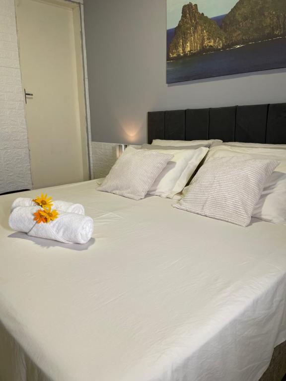 Postel nebo postele na pokoji v ubytování Hostel Ilha do Amor