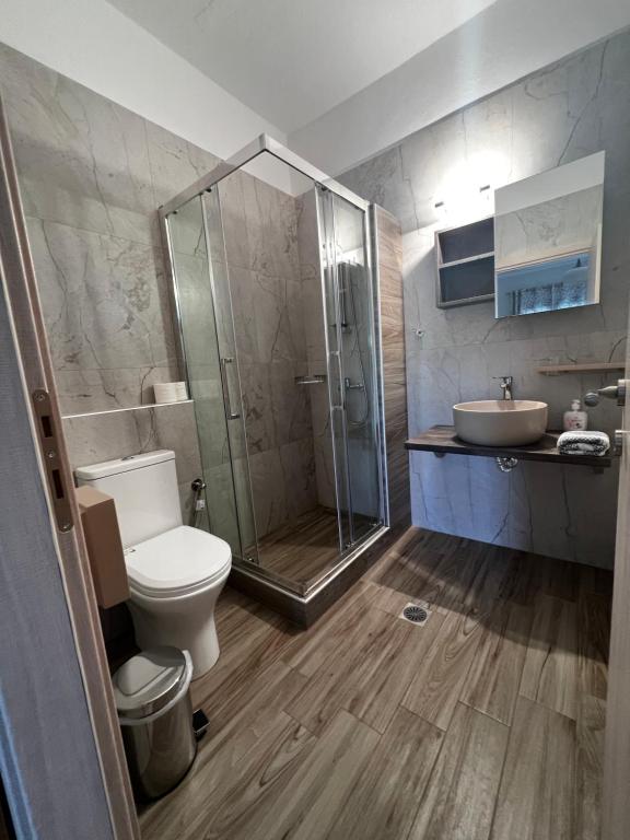 Koupelna v ubytování House Evristhenis 2