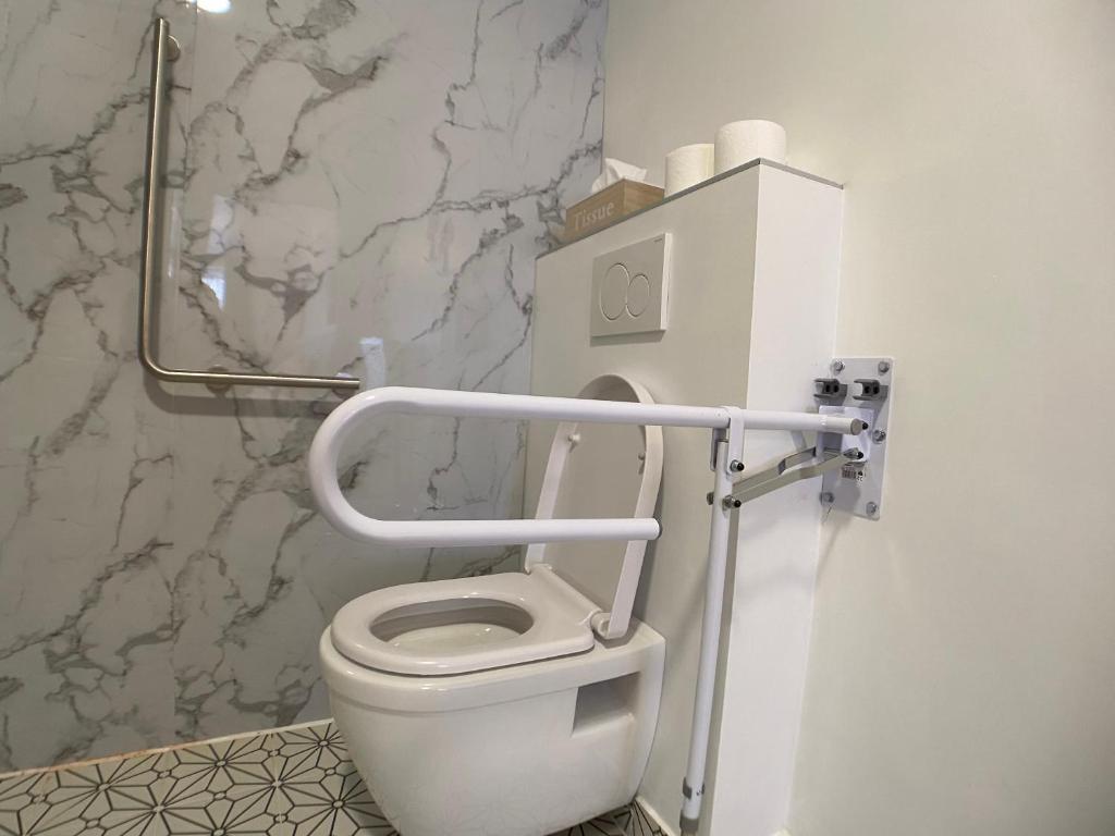 Koupelna v ubytování B&B l'Aigrin