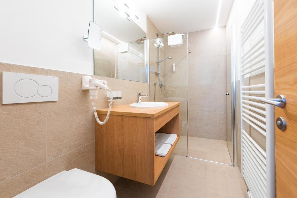 Koupelna v ubytování Hotel Julius Payer