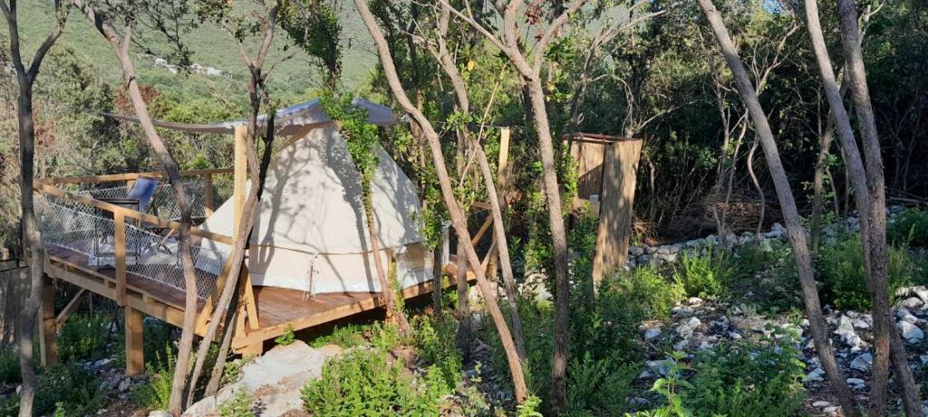 Zahrada ubytování Bigova Glamping