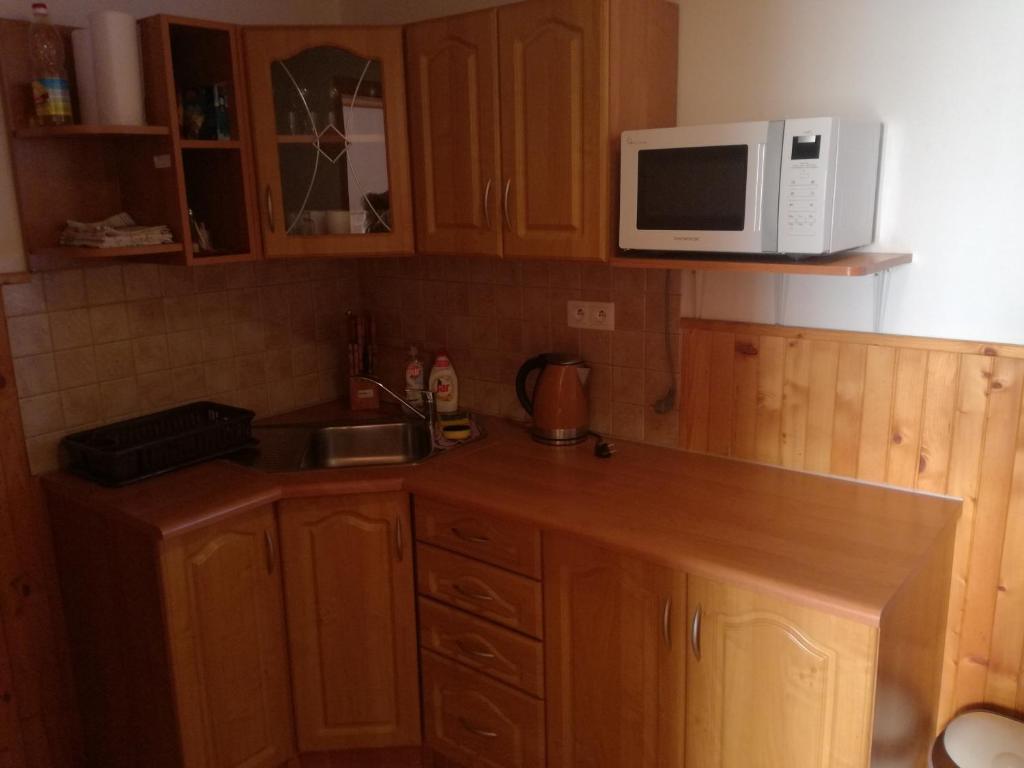 Kuchyň nebo kuchyňský kout v ubytování Apartment Majerčák