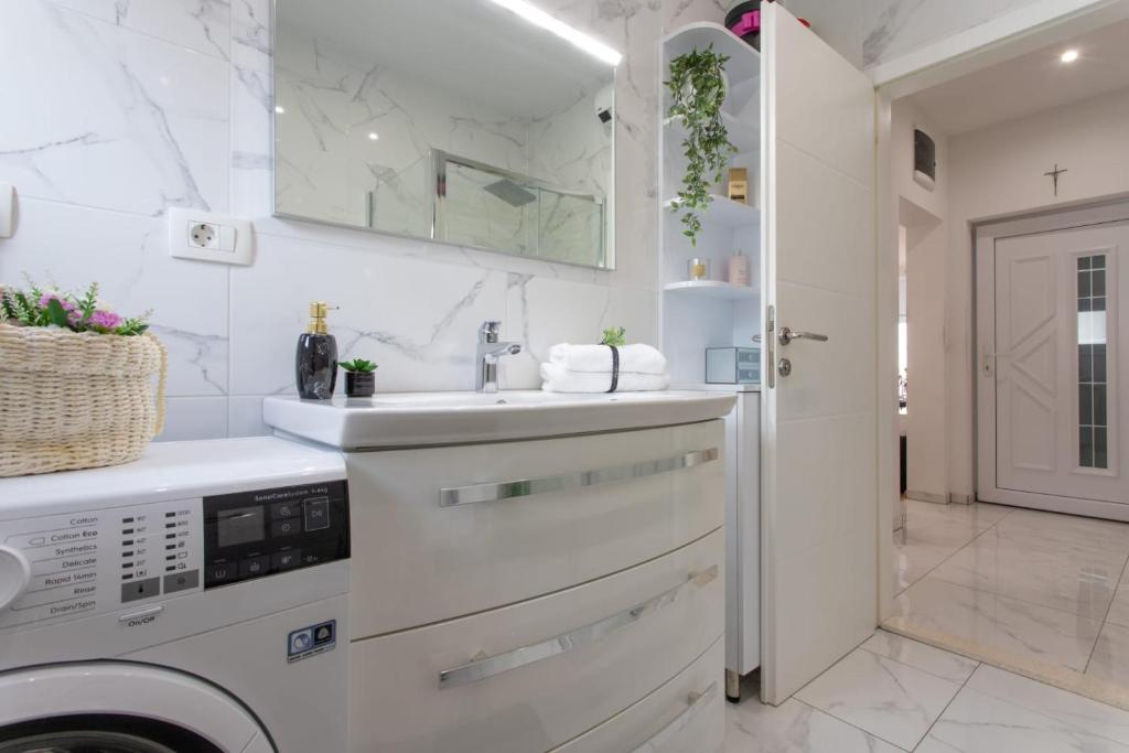 Kuchyňa alebo kuchynka v ubytovaní Lux apartment Ema