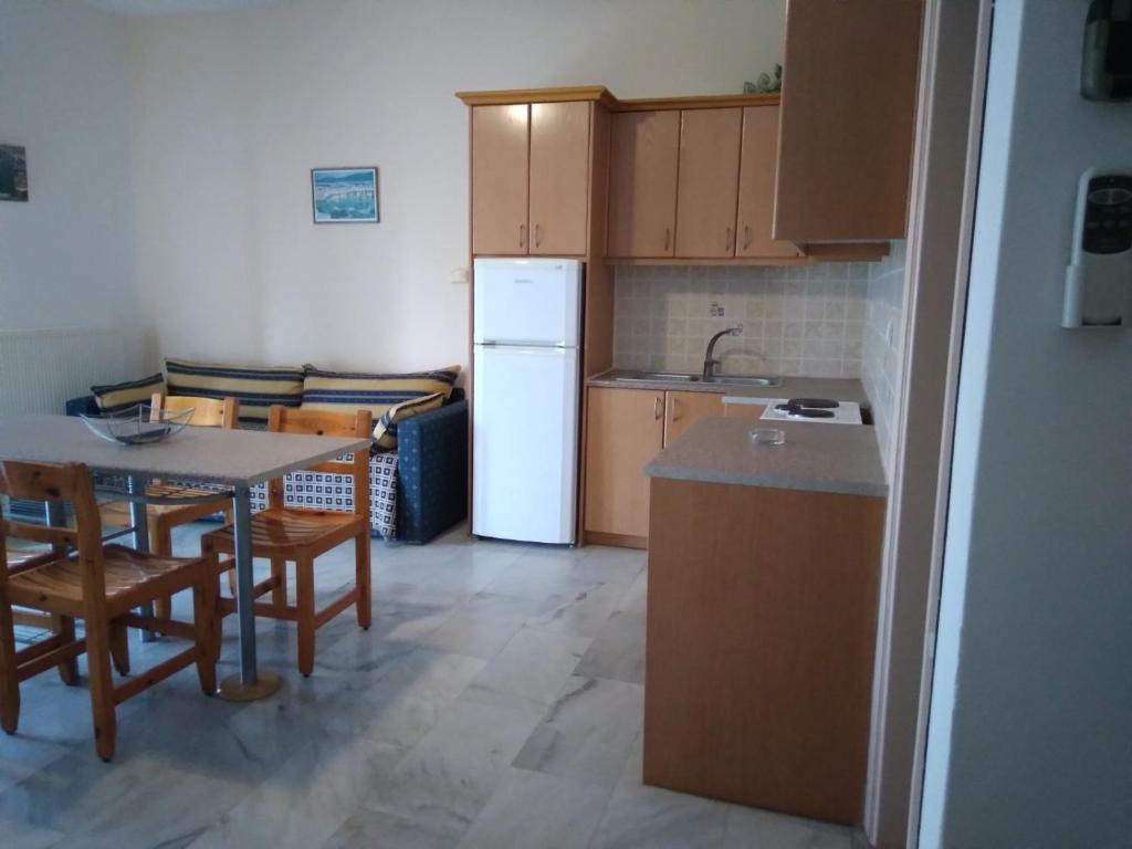 Kuchyňa alebo kuchynka v ubytovaní Makis Studios & Apartments
