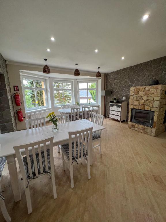 Kuchyň nebo kuchyňský kout v ubytování Resort LUFT Sněžník
