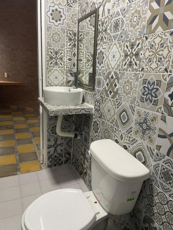 Koupelna v ubytování Hotel La Intimidad