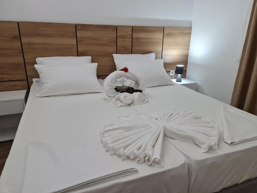 Postel nebo postele na pokoji v ubytování Vila Hercegovka