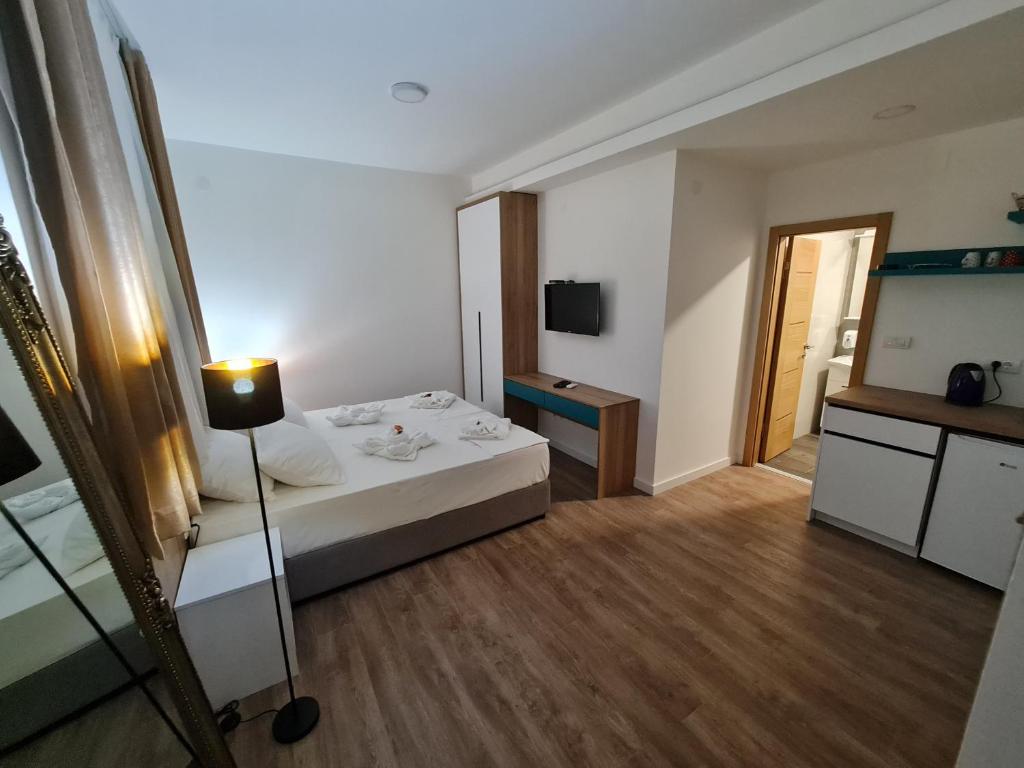 Postel nebo postele na pokoji v ubytování Vila Hercegovka