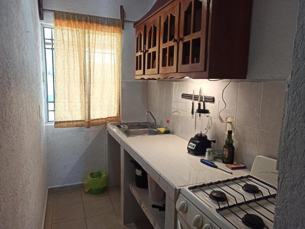 Una cocina o cocineta en Casita Mahahual, Grand Costa Maya