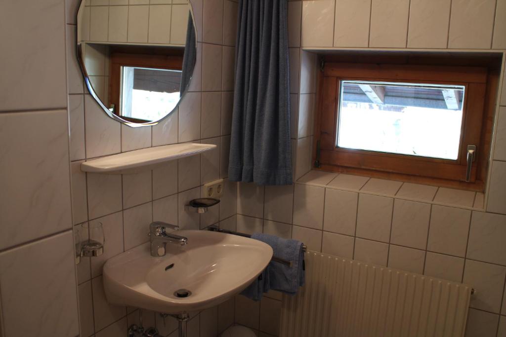 Koupelna v ubytování Haus Thaler