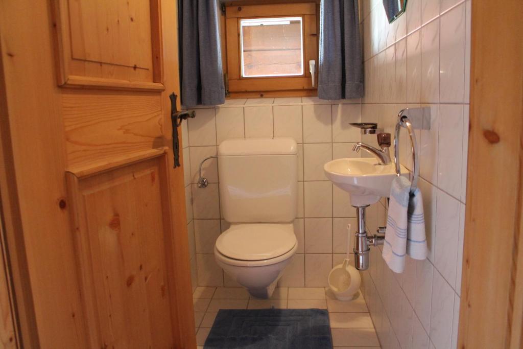 Koupelna v ubytování Haus Thaler