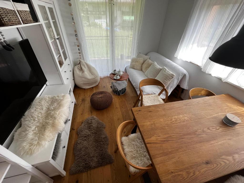 Televízia a/alebo spoločenská miestnosť v ubytovaní JARA APARTMENT- Ramsau am Dachstein