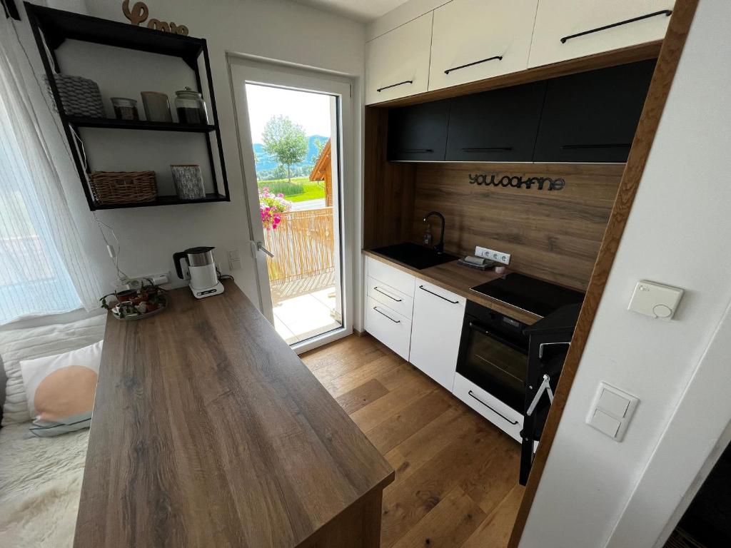 Kuchyňa alebo kuchynka v ubytovaní JARA APARTMENT- Ramsau am Dachstein
