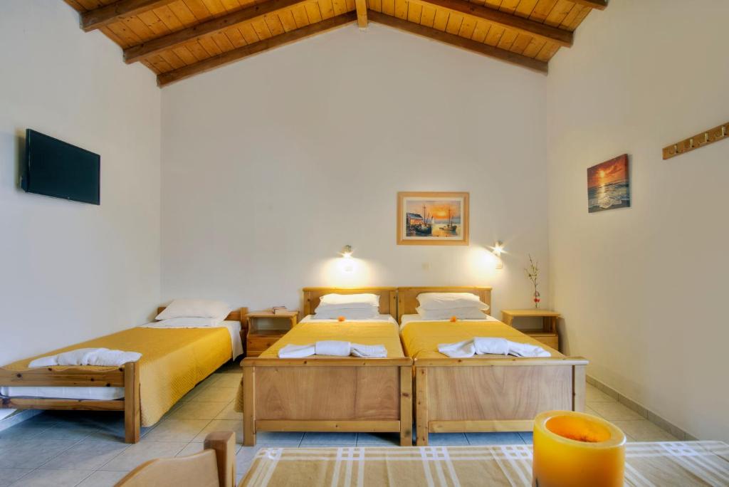 Postel nebo postele na pokoji v ubytování Blue Dream Apartments