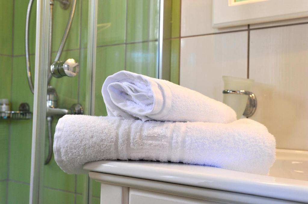 Koupelna v ubytování Ilios Hotel