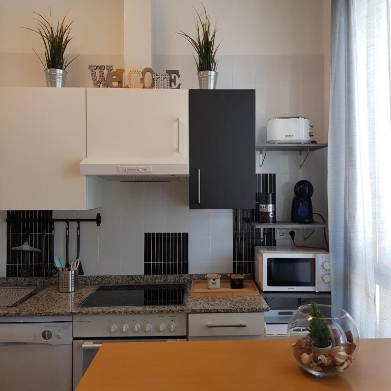 Kuchyň nebo kuchyňský kout v ubytování ESTUDIO IDEAL 2 EN VIGO PARA VACACIONES Y TRABAJO