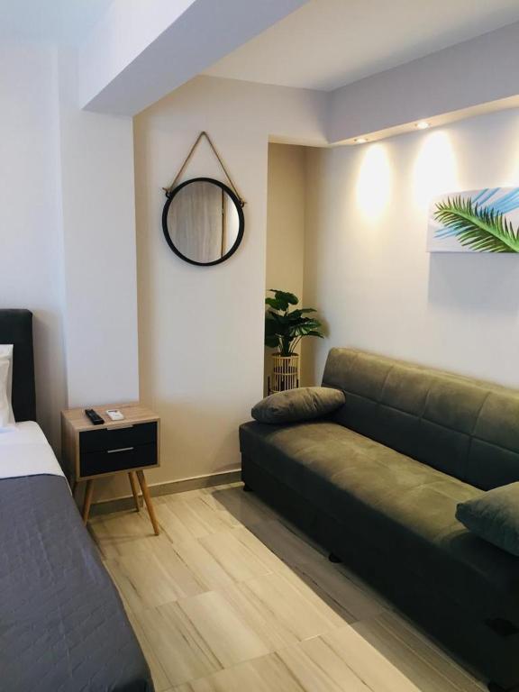 Posezení v ubytování THOMAS STUDIOS & APARTMENTS PARALIA