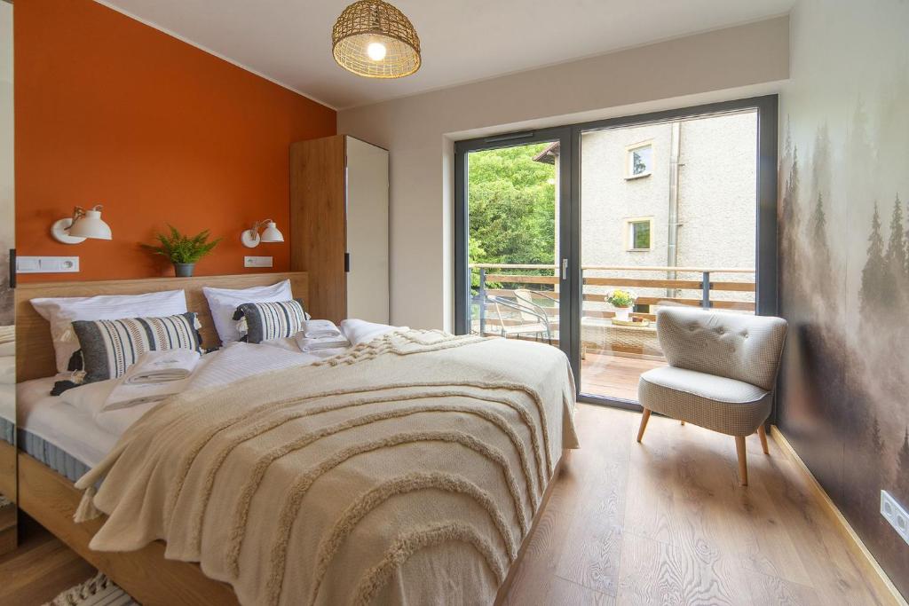 Posteľ alebo postele v izbe v ubytovaní Apart Invest Centrum Park 29