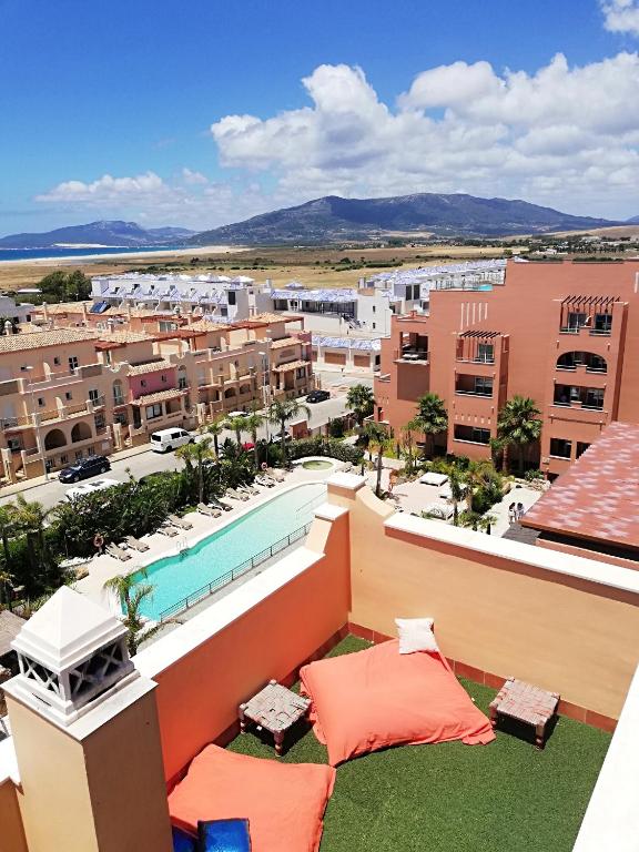 One bedroom appartement with sea view shared pool and furnished terrace at Tarifa 1 km away from the beach