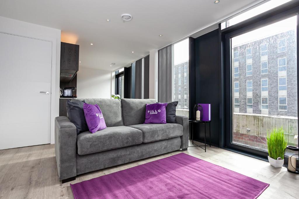 Posezení v ubytování Pillo Rooms Serviced Apartments - Manchester