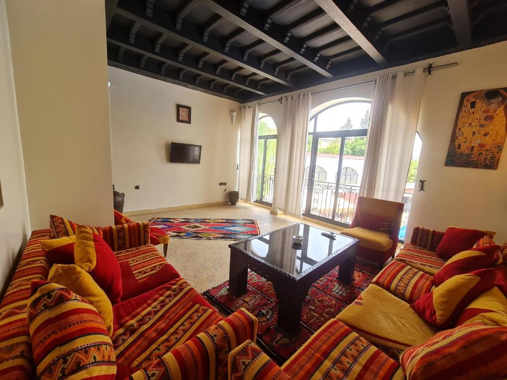 Posezení v ubytování Targafit Hotel & Hammam