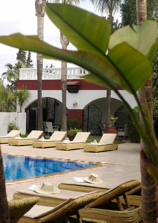 Bazén v ubytování Targafit Hotel & Hammam nebo v jeho okolí