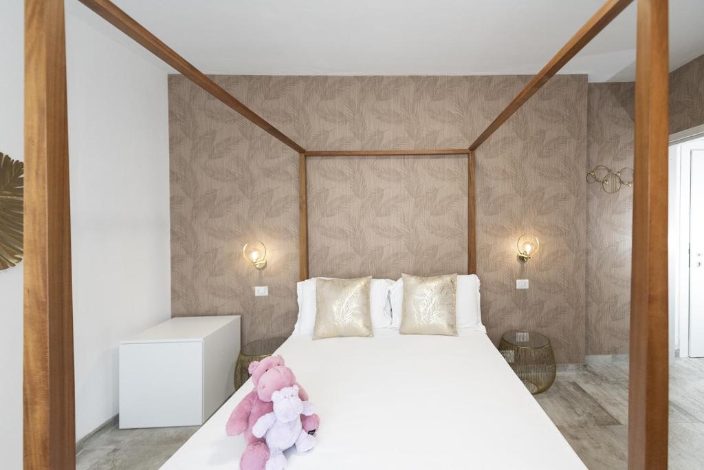 Postel nebo postele na pokoji v ubytování Hotel Brennero