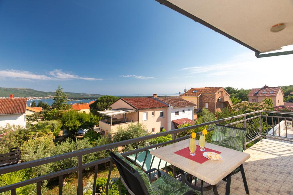 Balkón nebo terasa v ubytování Apartmani Braut