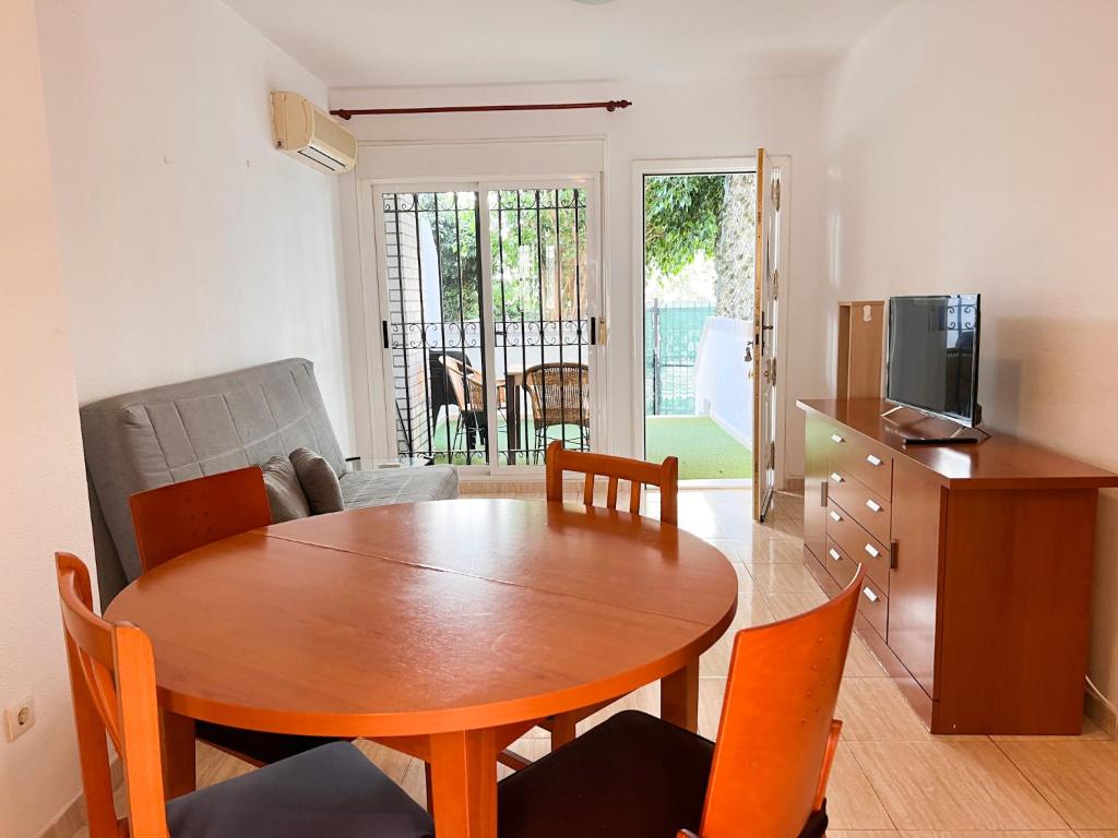 TV a/nebo společenská místnost v ubytování Apartamento Deluxe Jardín