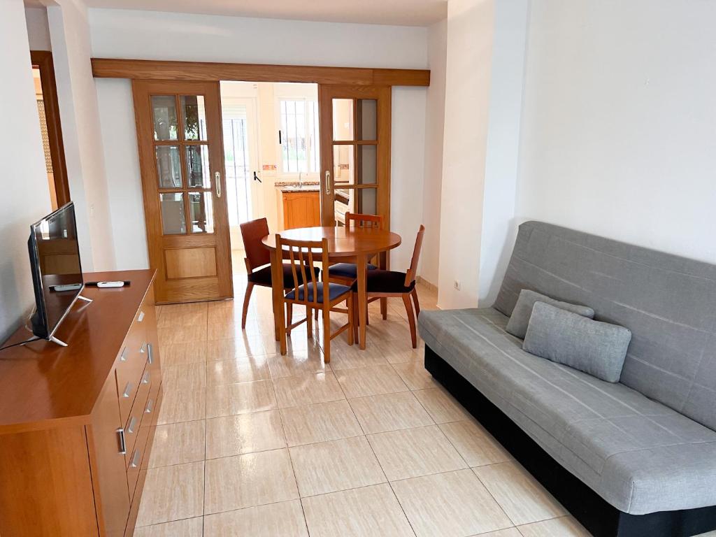 TV a/nebo společenská místnost v ubytování Apartamento Deluxe Jardín