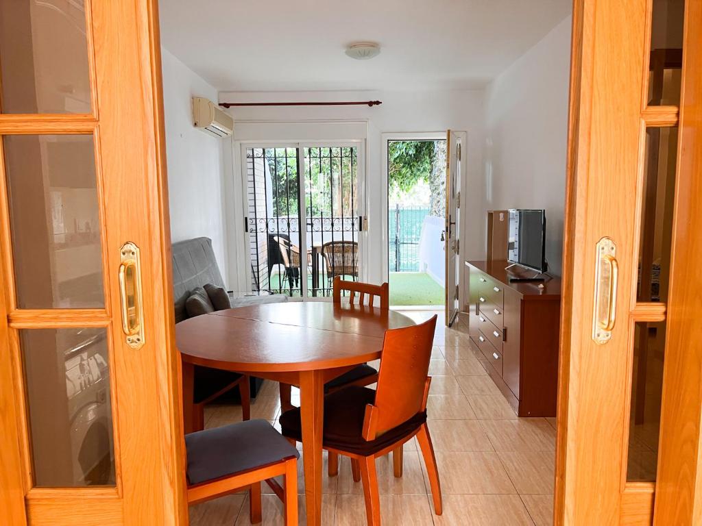 TV a/nebo společenská místnost v ubytování Apartamento Deluxe Jardín
