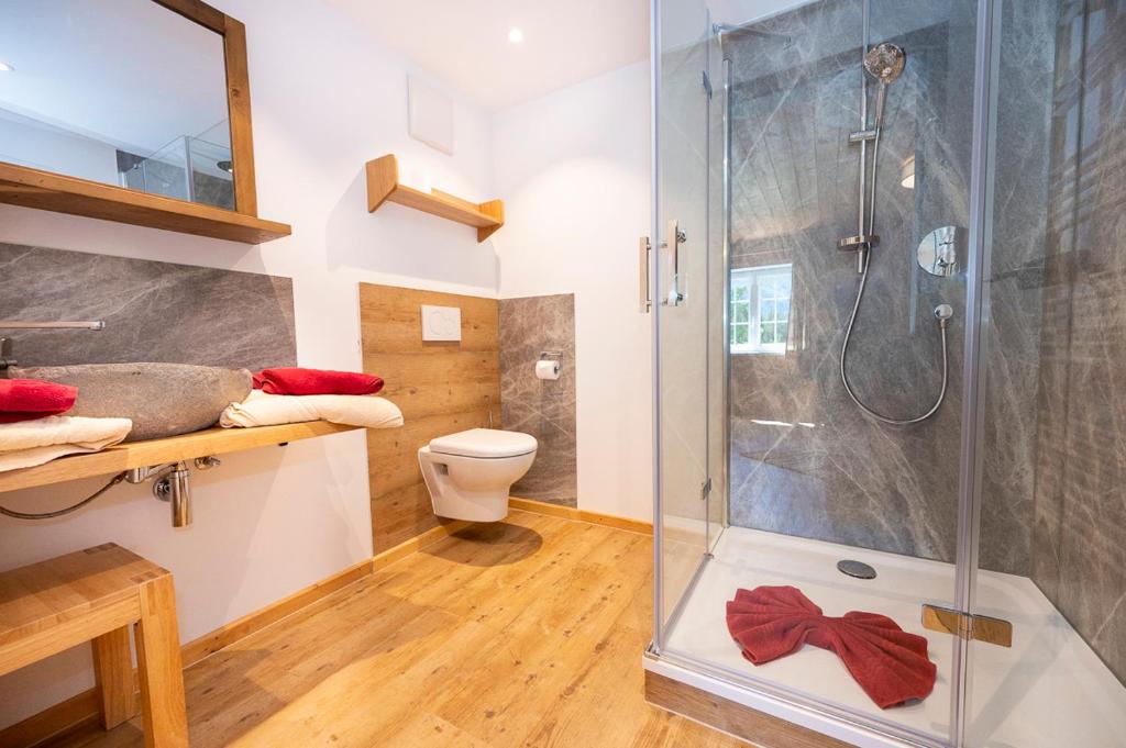Koupelna v ubytování Wuerttemberger Haus - Hütte