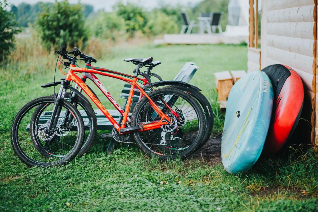 Jízda na kole v ubytování Glempings Velo Latgale nebo okolí