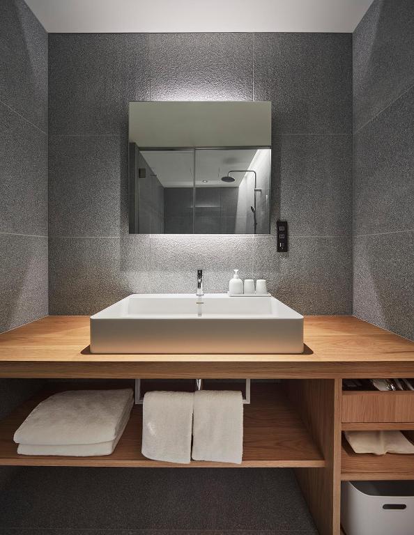 Koupelna v ubytování MUJI HOTEL GINZA