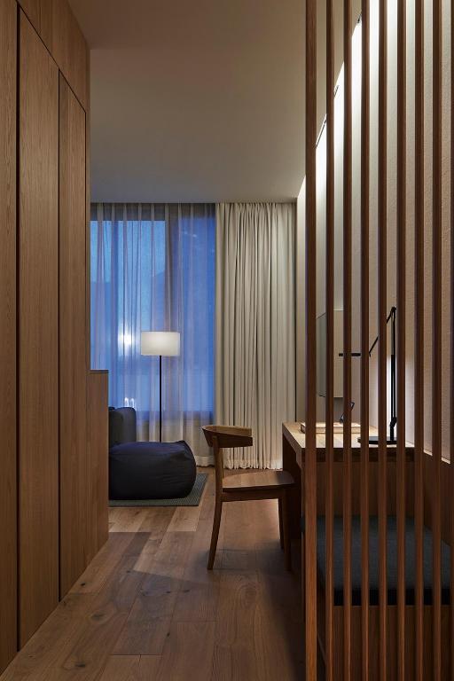 Postel nebo postele na pokoji v ubytování MUJI HOTEL GINZA