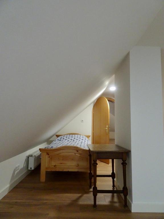 Postel nebo postele na pokoji v ubytování Ferienhaus Blommers