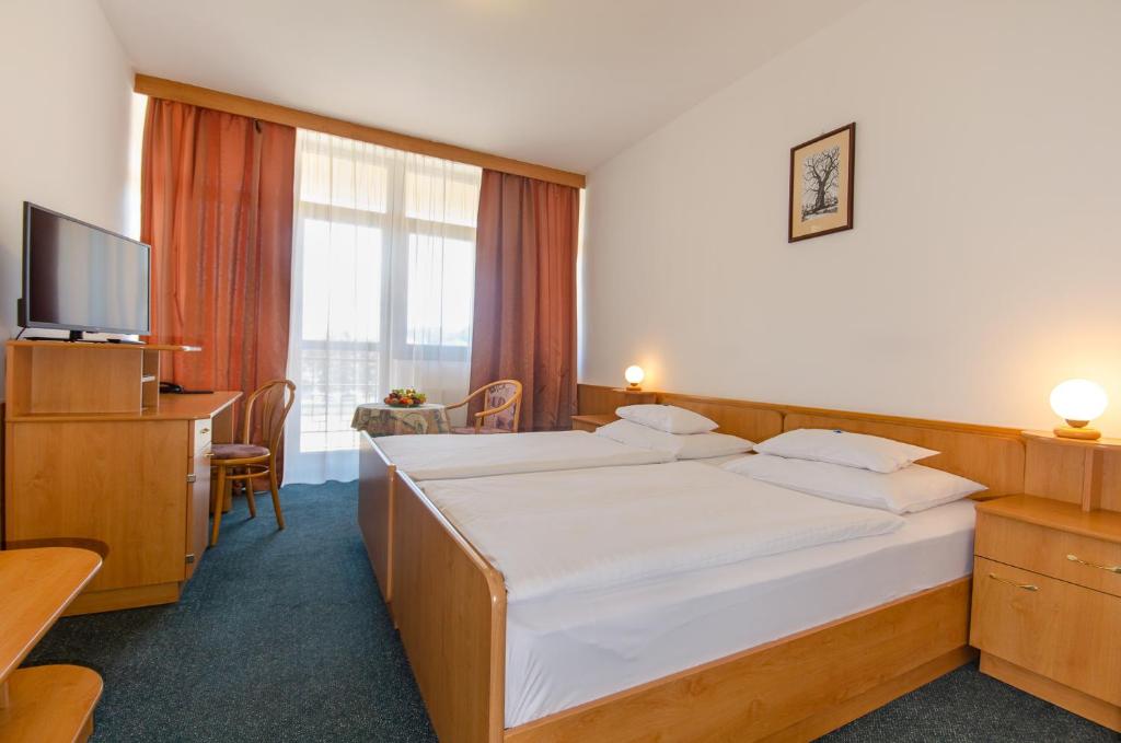 Postel nebo postele na pokoji v ubytování Hotel Kotyza