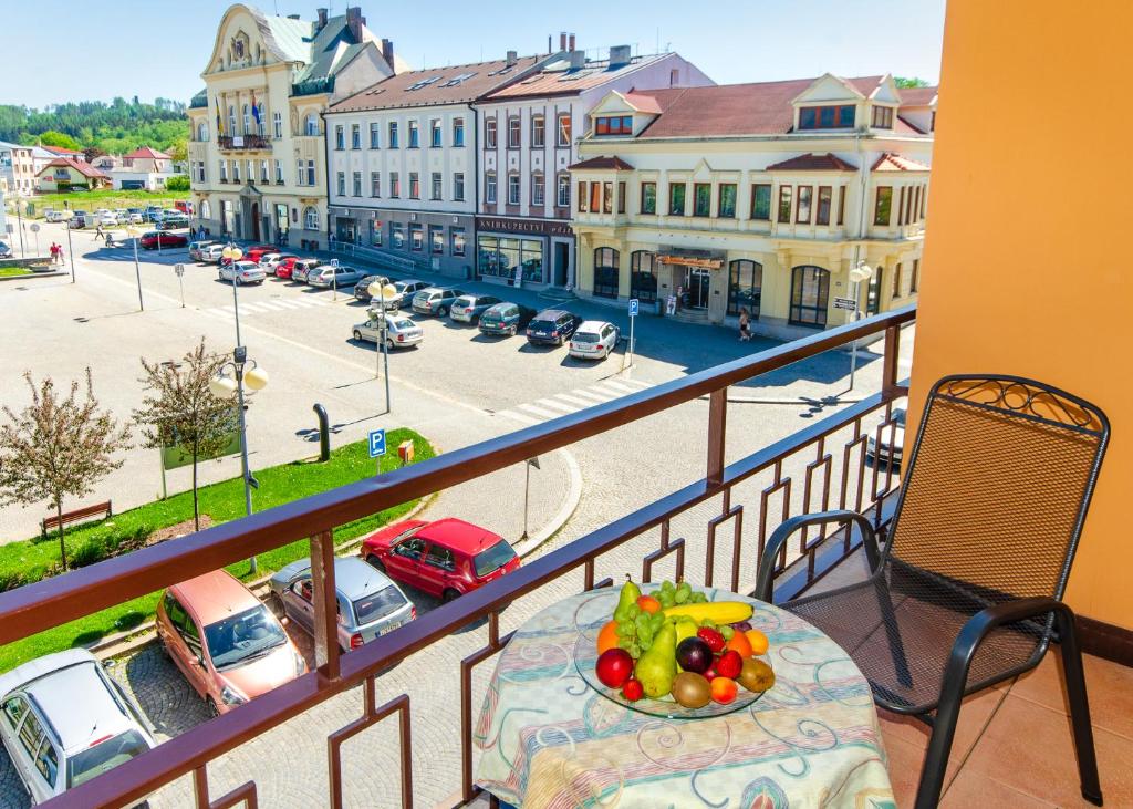 Balkón nebo terasa v ubytování Hotel Kotyza
