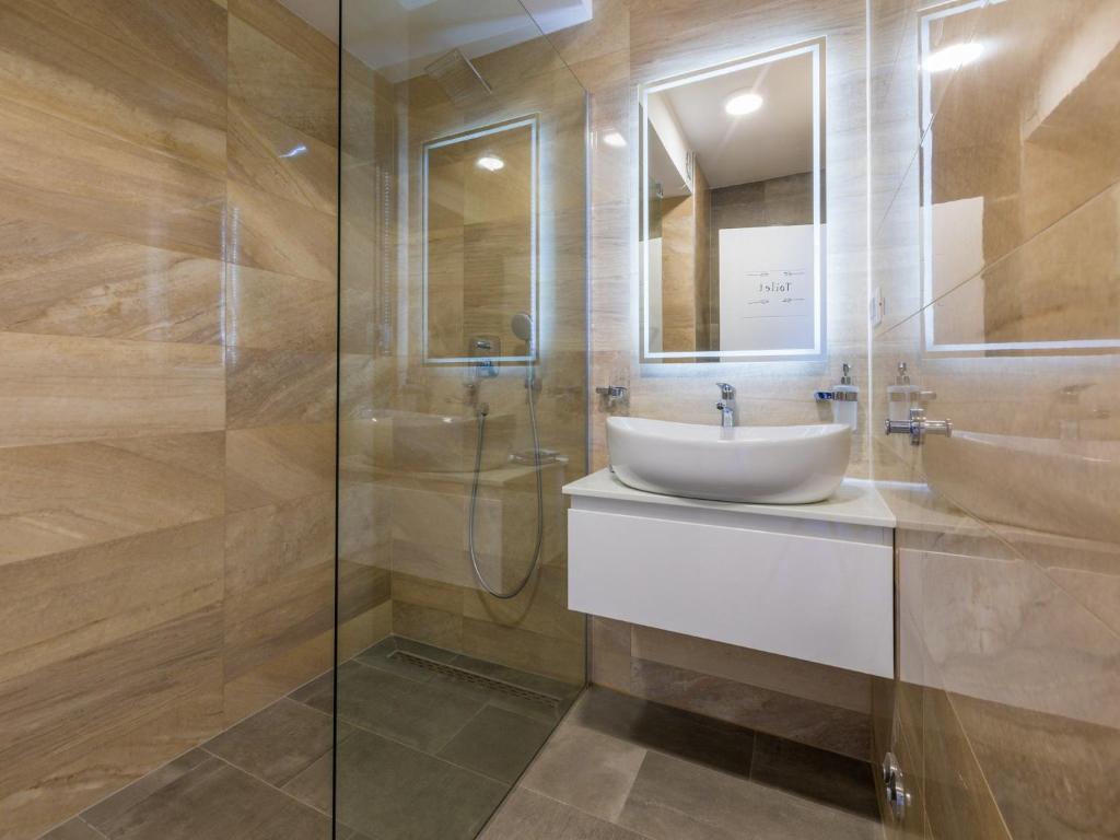 Koupelna v ubytování Villa Adry