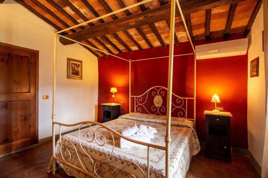 Posteľ alebo postele v izbe v ubytovaní Casa al Monte by VacaVilla