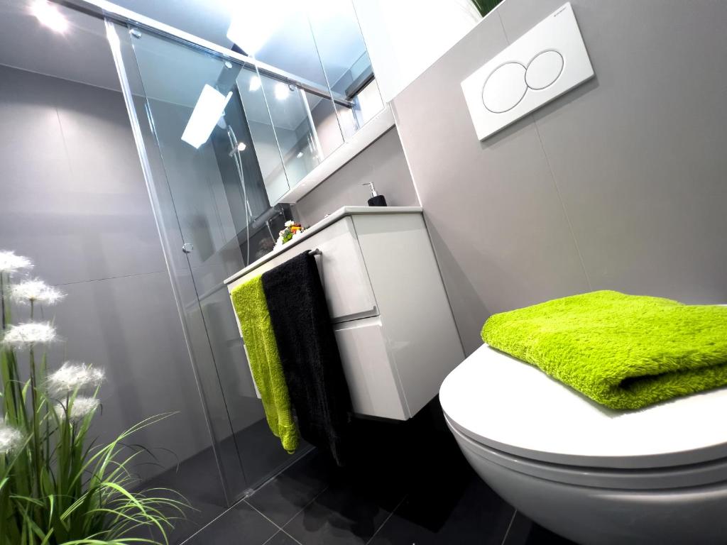Koupelna v ubytování City Appartements Villach
