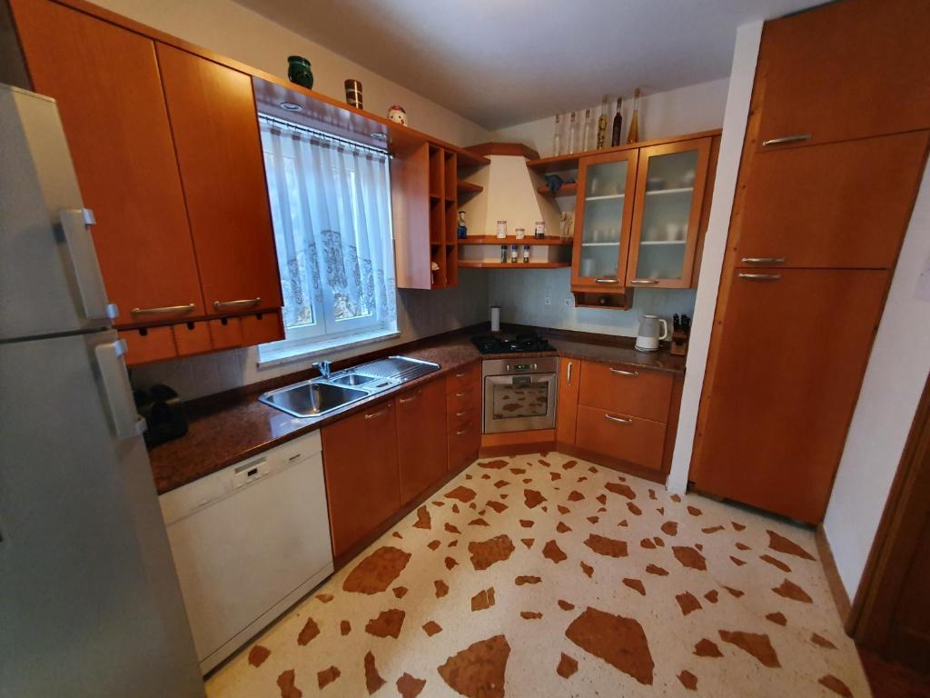 Kuchyň nebo kuchyňský kout v ubytování Villa Red Rose