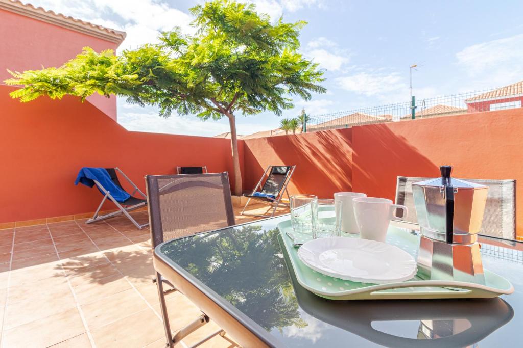 A balcony or terrace at Flatguest Costa Golf II