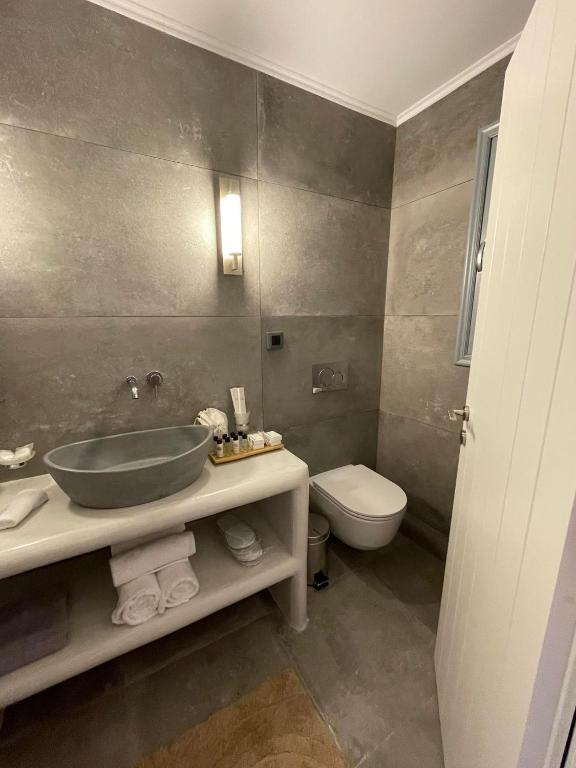 Koupelna v ubytování Anemi Vine Villas