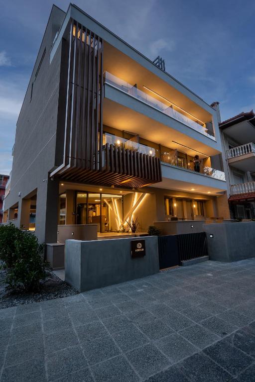 Budynek, w którym mieści się aparthotel