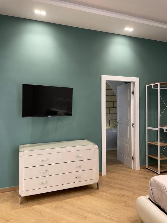 TV a/nebo společenská místnost v ubytování M&M Guest House